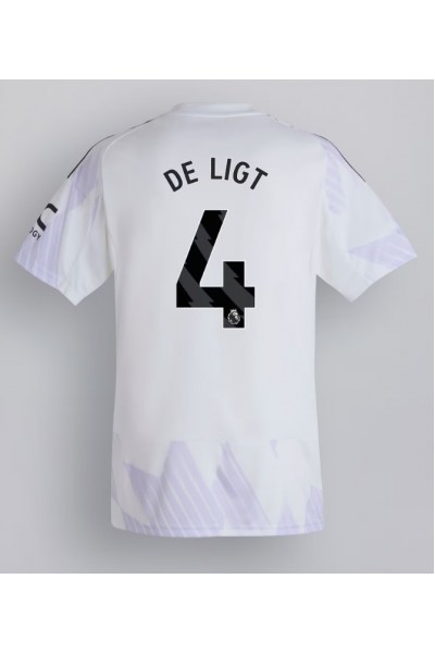 Manchester United Matthijs de Ligt #4 Jalkapallovaatteet Vieraspaita 2025-26 Lyhythihainen Manchester United Matthijs de Ligt #4 Jalkapallovaatteet Vieraspaita 2025-26 Lyhythihainen